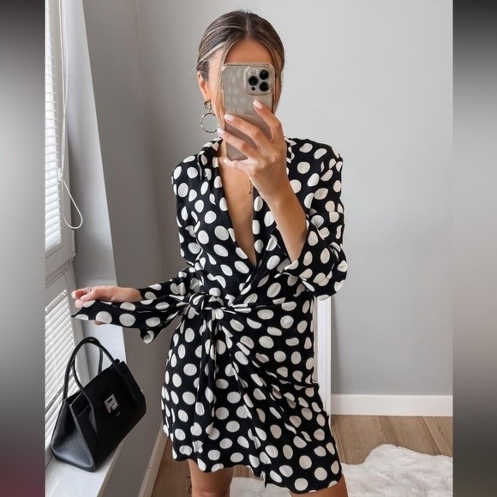 ZARA DOT SHIRT DRESS